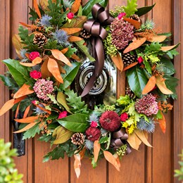 Fresh Autumn Door wreath 